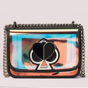 Kate Spade Iridescent Optic Black Nicola Bag RARE